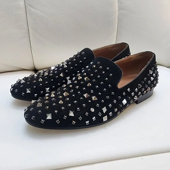 SAKS FIFTH AVENUE Men's Studded Dress Shoes - Size 9.5 - Picture 2 of 8